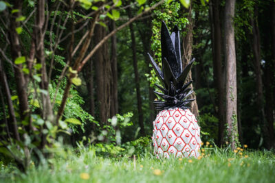 Rose Wylie, Pineapple, 2021, at Goodwood Art Foundation