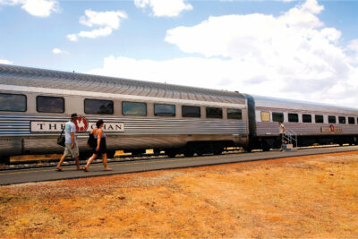 the average length of the The Ghan train is around 774m – it’s a pretty long walk just to get to your cabin