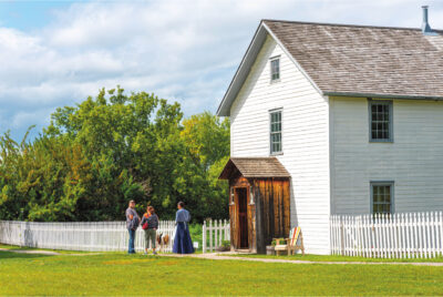 Saint-Antoine de Padoue Church stands within Batoche National Historic Site, where the final battle of the North-West Resistance took place in 1885