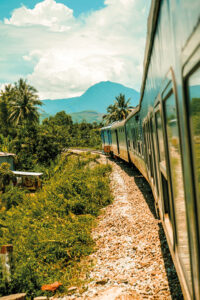 There is no one train named the Reunification Express – it’s an informal title given to the locomotives that travel Vietnam’s north-south rail corridor