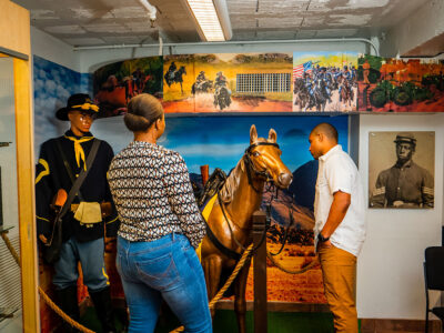 One of the rooms in the Buffalo Soldiers Museum