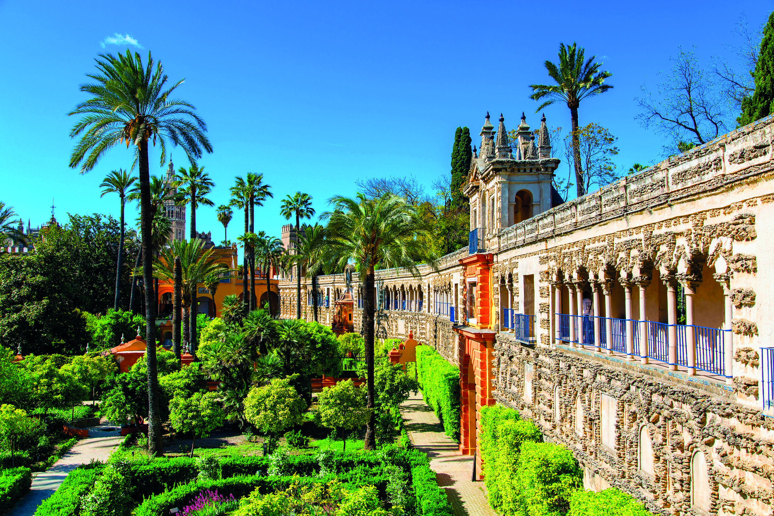Seville is home to the largest Gothic cathedral in the world; the gardens of the Alcázar are home to 20,000 plants