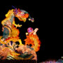 Glowing dragon lantern in Taoyuan, Taiwan