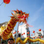 Dragon show in Ho Chi Minh City for Vietnam New Year