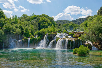 Krka waterfalls in Croatia