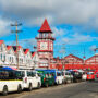 Vibrant Stabroek Market in Georgetown, the capital of Guyana