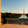 Washington D.C. as the sun sets on the state