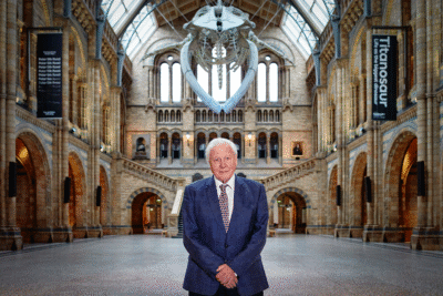 Sir David Attenborough at the Natural History Museum